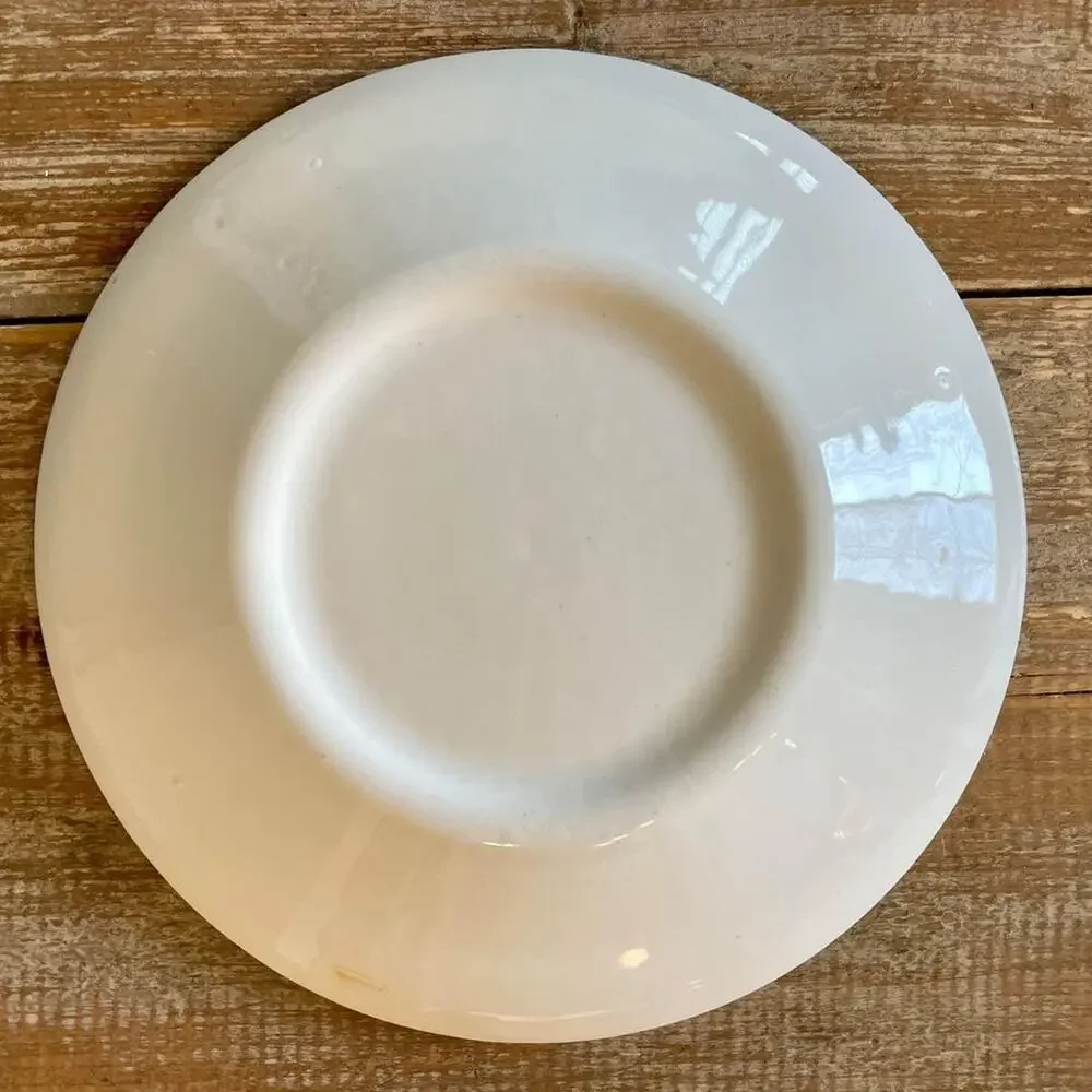 Currier And Ives Blue and White Steamboat Saucer Plates
